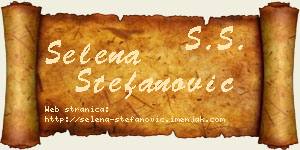 Selena Stefanović vizit kartica